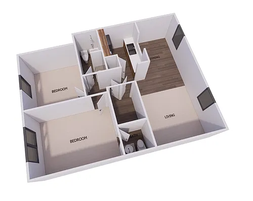 Floor plan 2 bedroom