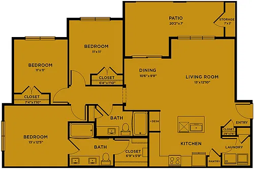Floor plan C1-Lady Bird