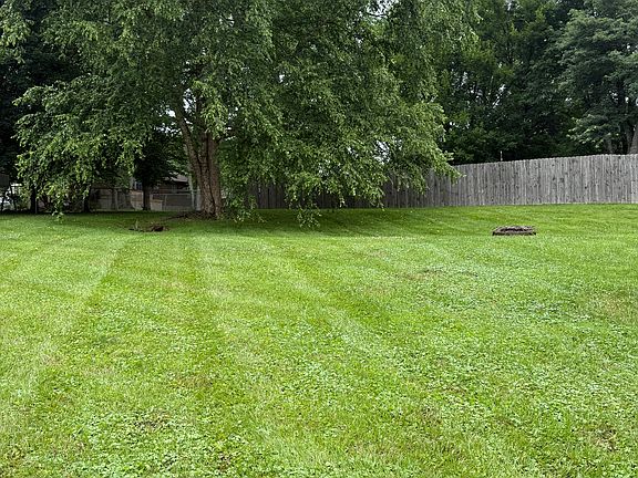 large back yard (not fenced)