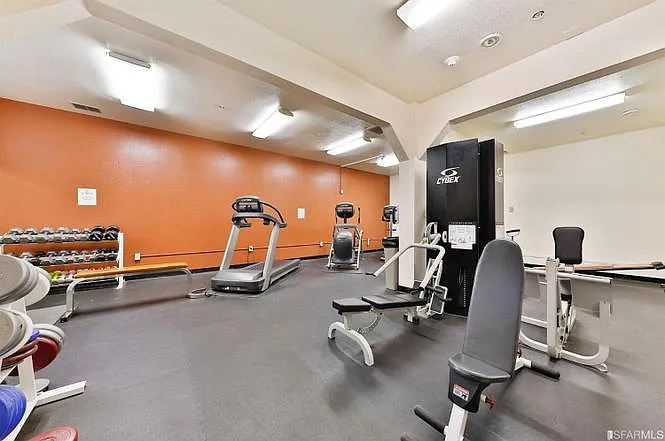 Onsite gym, with Sauna