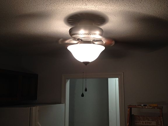 New kitchen fan/light installed