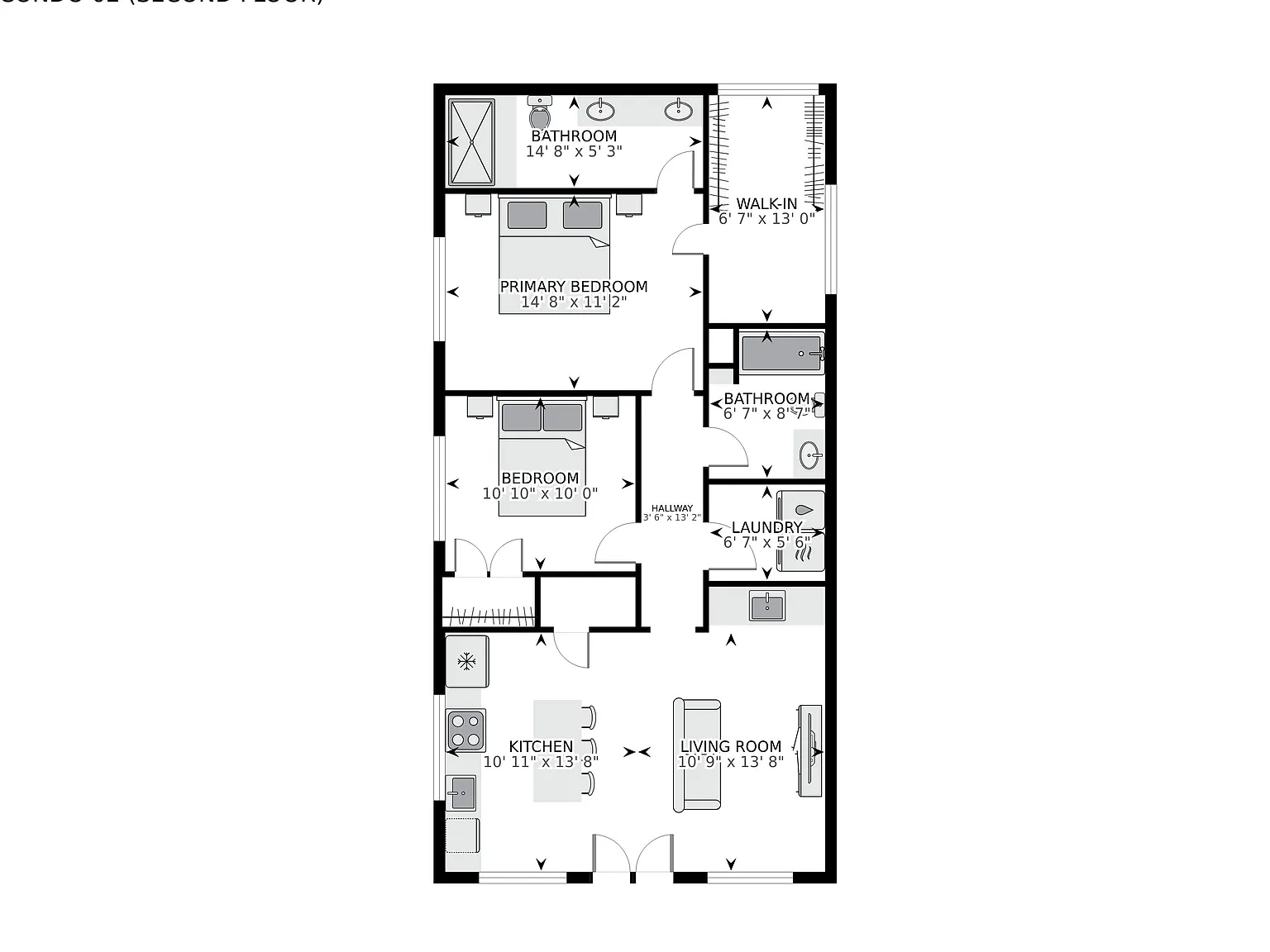 2 bed, 987 sqft, $2,000 — Photo 2