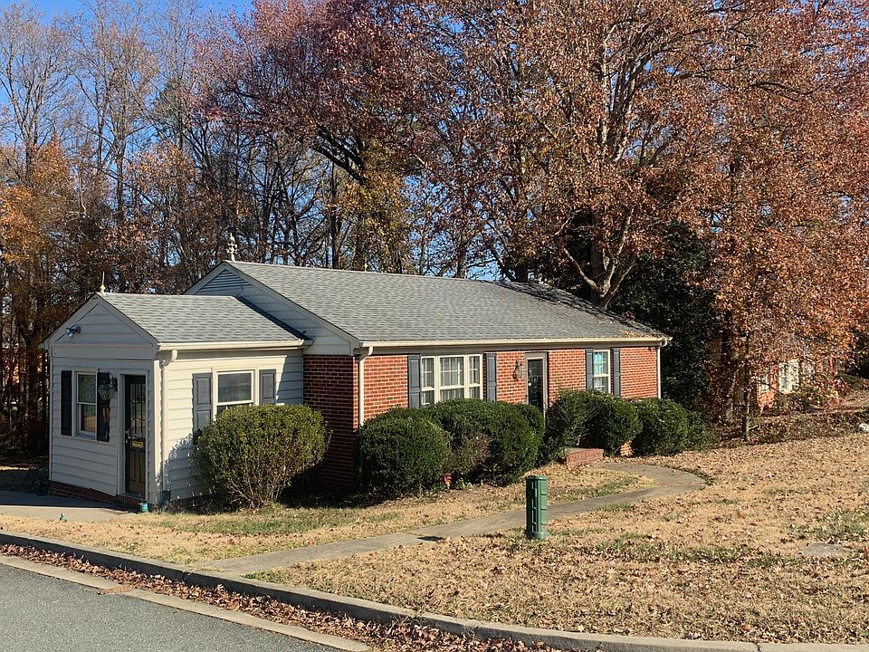 View of the side entryway and front path