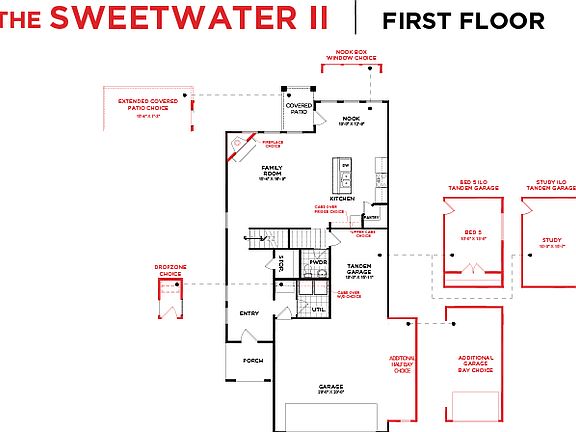 Sweetwater II Floor Plan First Floor