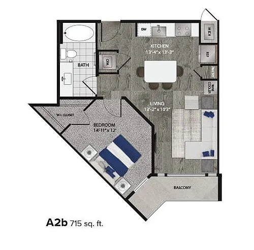Floor plan A2b Essential Housing