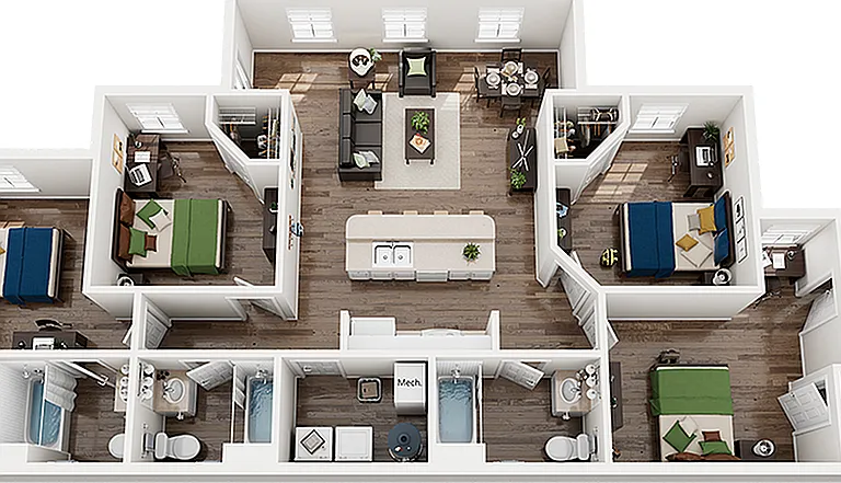 The-Province-Greensboro-4x4C-Floor-Plan