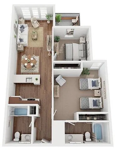 Floor plan 2X2 B8