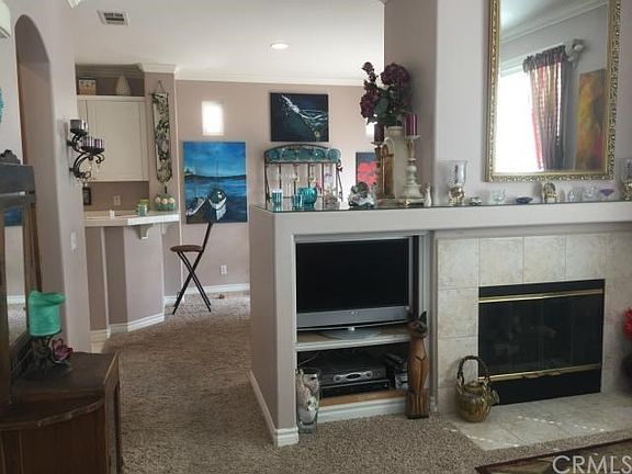 Looking into the dining room from the living room.