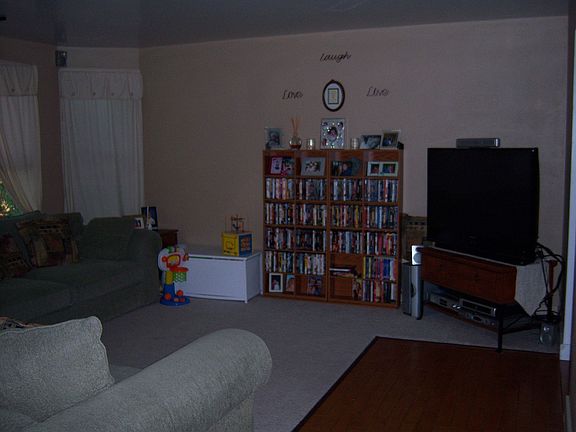 Living room from dining area