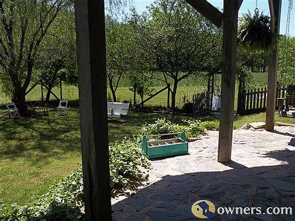 Stone patio/1st level/facing creek