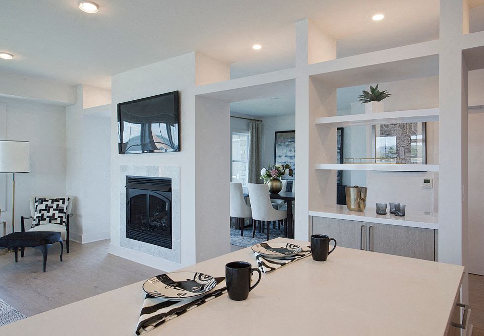 Double-Sided Gas Fireplace
