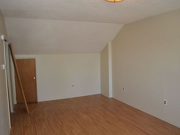 Large bedroom with a large closet and crawl space