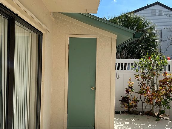 Unit 5 storage closet in courtyard.