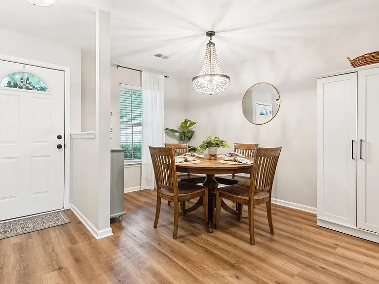 The home is not furnished. Pictures are for staging purposes only.