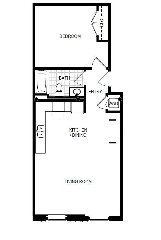 Floor plan 1B-A