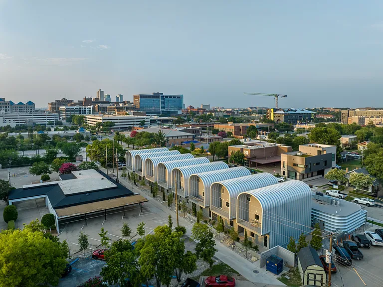Aerial view of complex