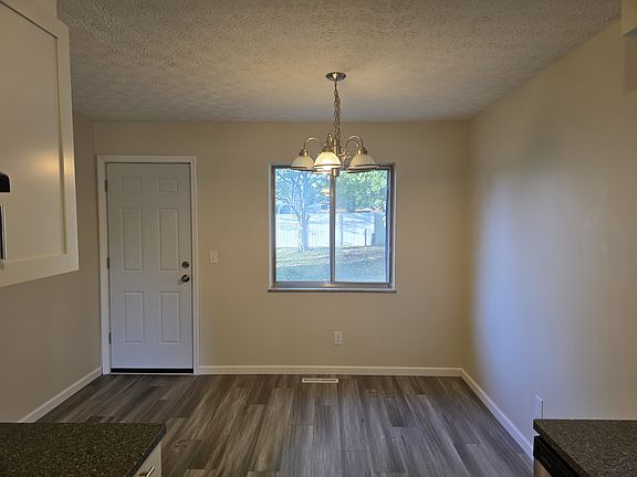 Spacious dining area