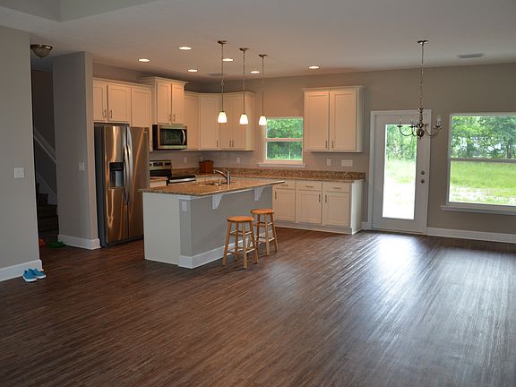 Outward view with kitchen