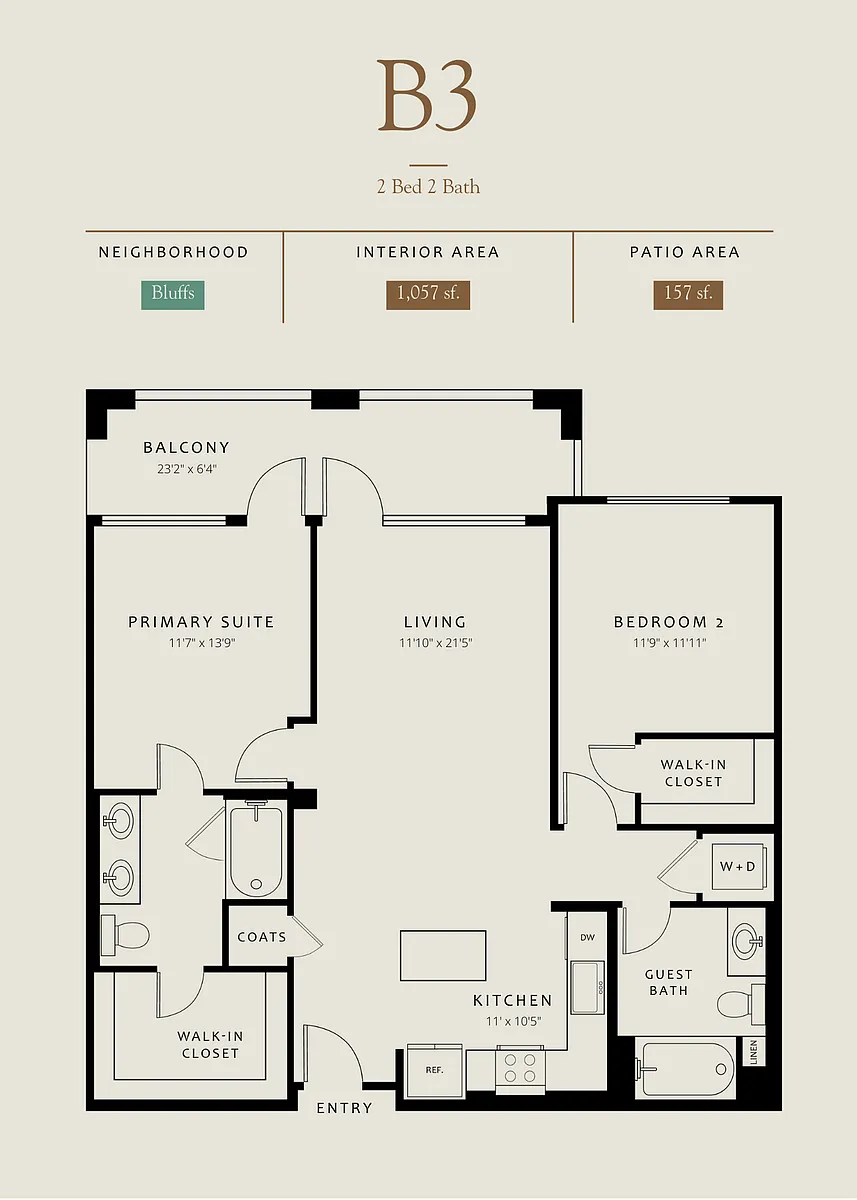 Floor plan B3