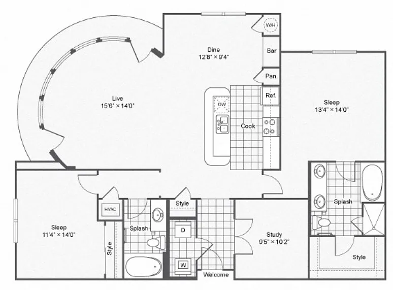 Floor plan B12- Work from Home
