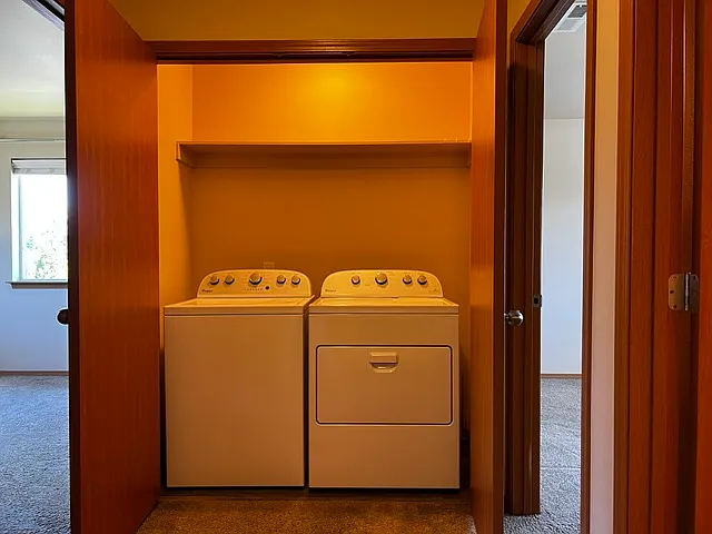 Upstairs laundry closet (washer and dryer are included)