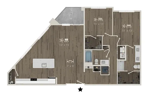 Floor plan B6