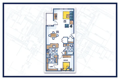 Floor plan 1 Bedroom