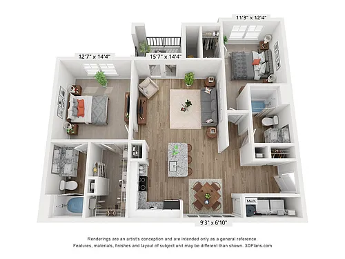 Floor plan The Abbington