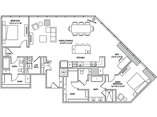 Floor plan C12B-D