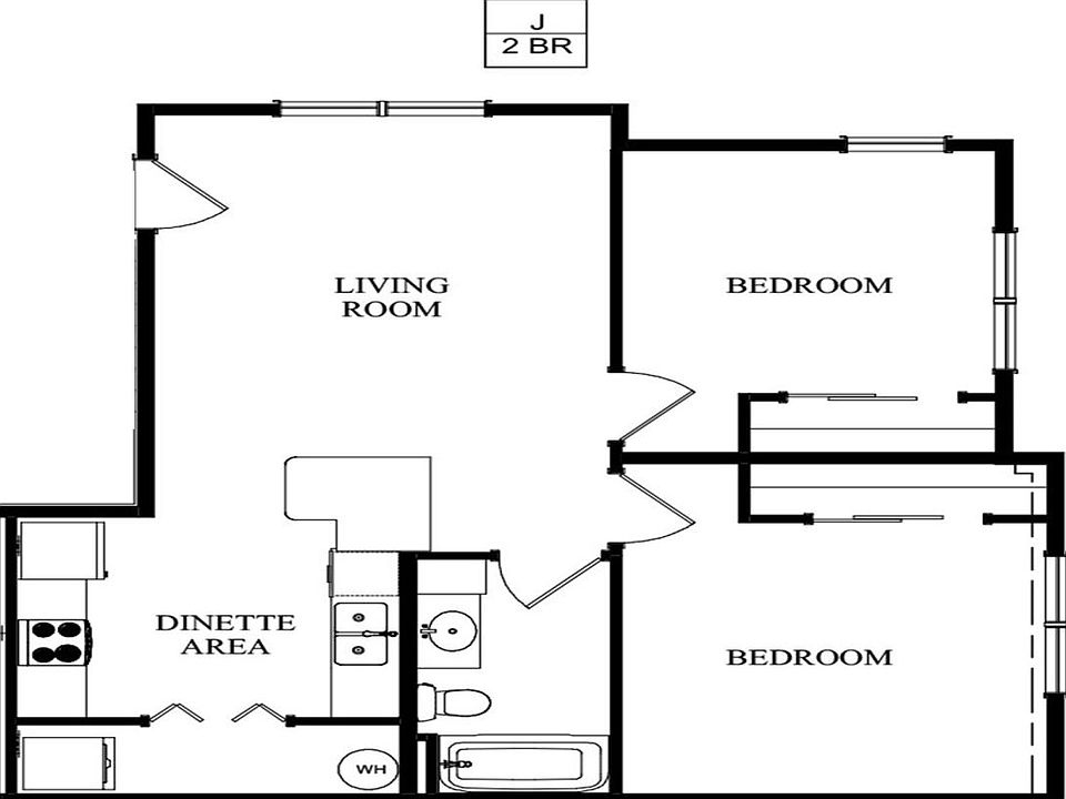 2nd Floor Crest Unit J - 2 Bed_05142020