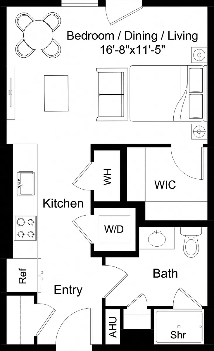 Floor plan Studio-S3