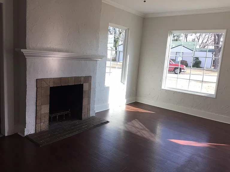 Wood burning fireplace & new windows