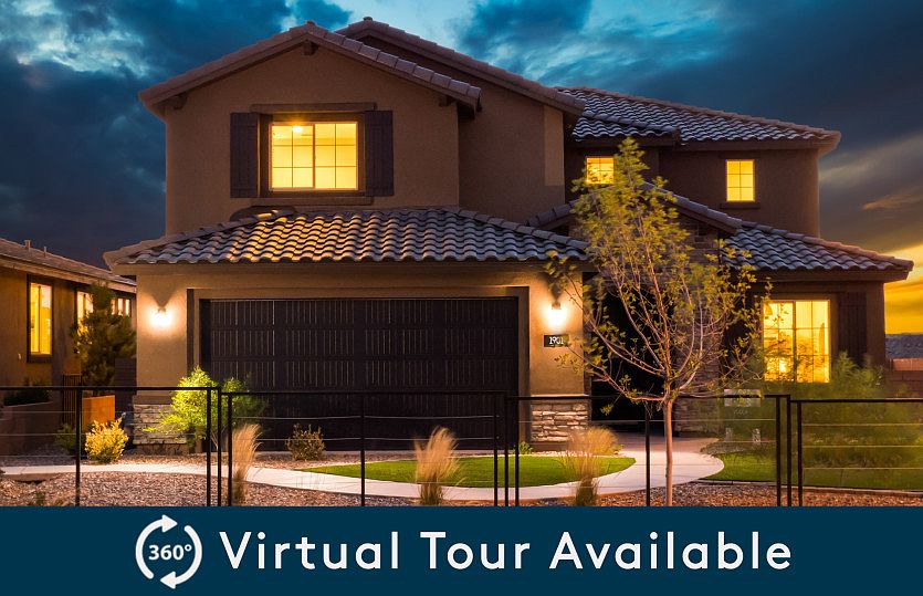 The Yucca model home is a popular 2-story design with a virtual tour available to walk through the h