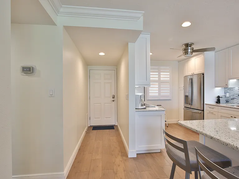 Front entrance into condo