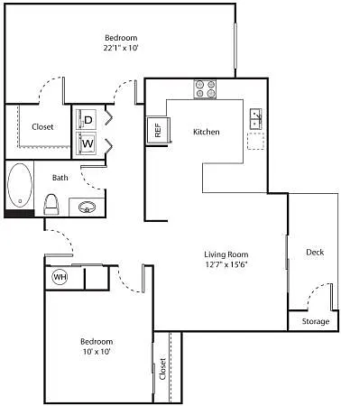 Floor plan 2X1 R