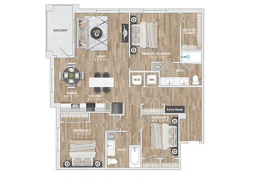 Floor plan B6BD
