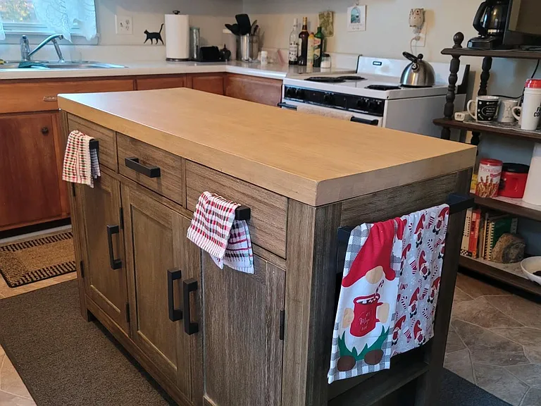 large eat in kitchen. Island is not included.