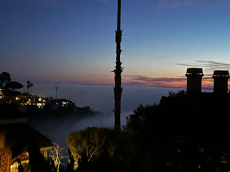 Marine layer from front deck