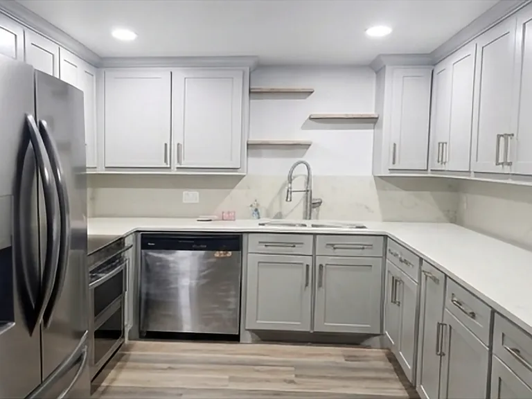 Upgraded Kitchen with stainless steel appliances.