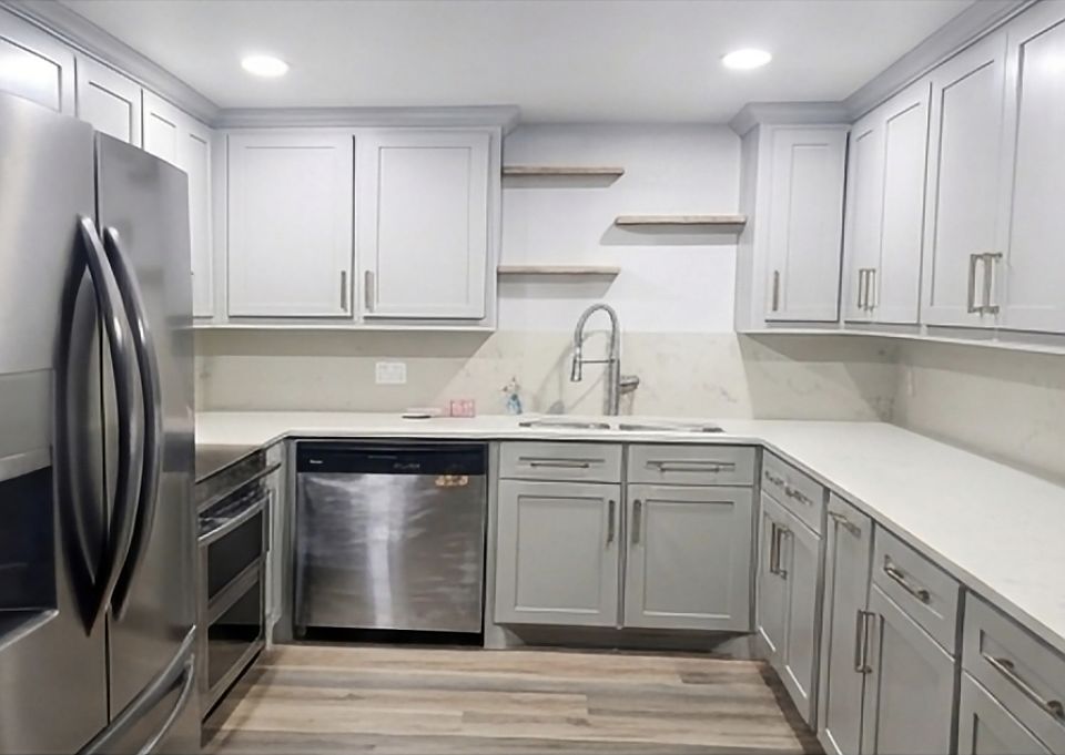 Upgraded Kitchen with stainless steel appliances.