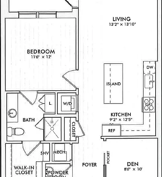 Unit floorplan