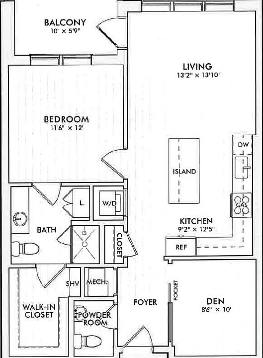 Unit floorplan