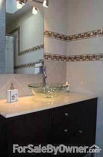 Modern vanity, Ceramic tile
