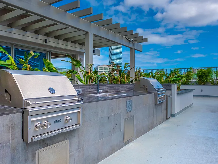 Enjoy the BBQ area.