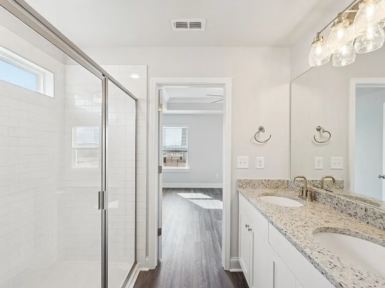 Primary bathroom with walk-in shower