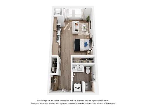 Floor plan Studio A3