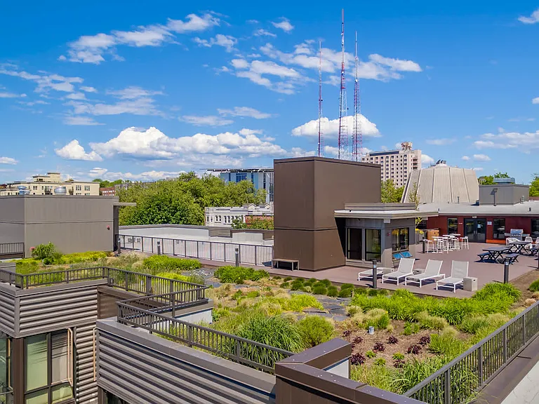 Building Exterior and Private Rooftop Deck