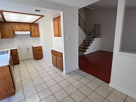 kitchen, dining room leads to living room