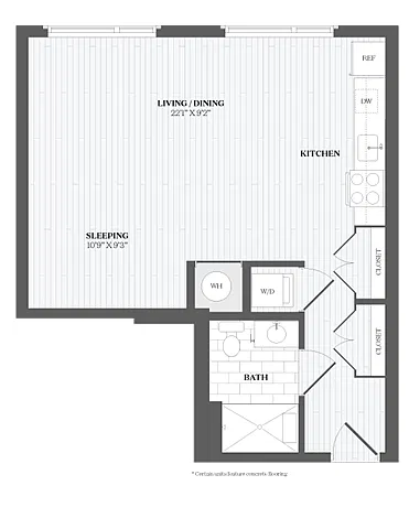 Floor plan Studio-S4 367 Orange