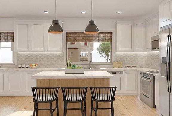 Elevation Plan 1 Kitchen Rendering
